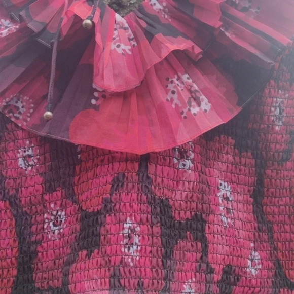 Anthropologie ruffle smock top size L - Picture 5 of 7